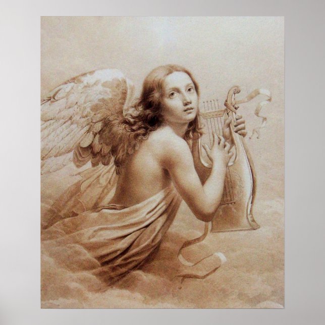 ANGEL SPIELEN LYRA ÜBER DIE KLOUDS POSTER (Vorne)
