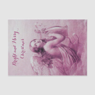 ANGEL SPIELEN LYRA ÜBER DIE KLOUTEN Pink Lila Seidenpapier