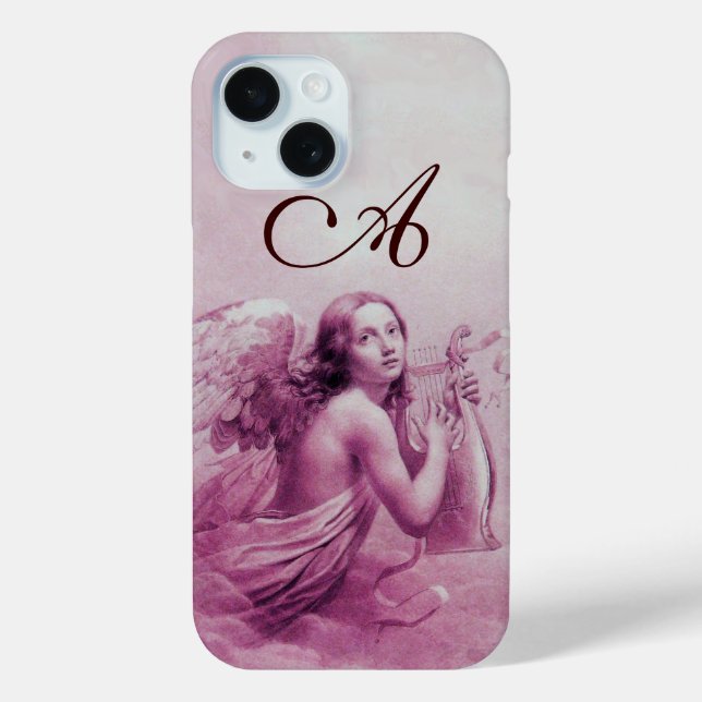 ANGEL SPIELEN VON LYRA ÜBER DAS Pink-Pink-Monogram Case-Mate iPhone Hülle (Rückseite)