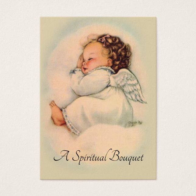 Angel Spiritual Bouquet Gebet Heilige Karte (Vorderseite)