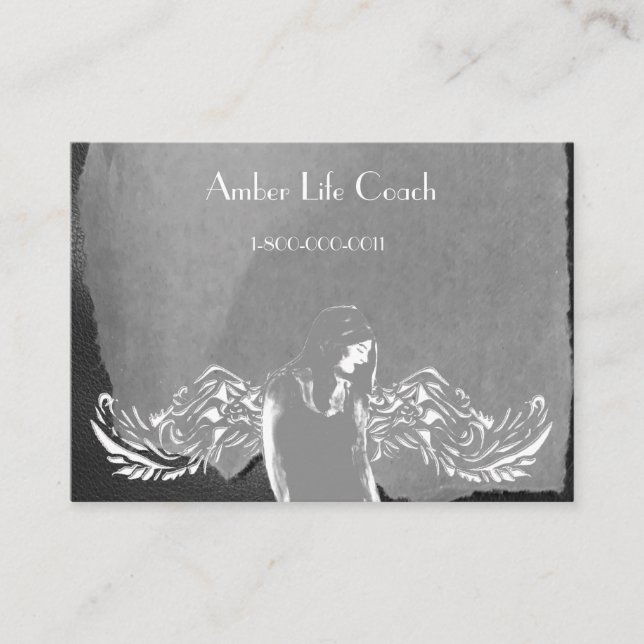 Angel Spiritual Lightworker Business Card Visitenkarte (Vorderseite)