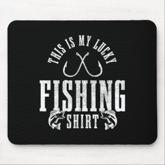 Angel-Spruch Angler-Geschenk Das ist mein Glücksfi Mousepad