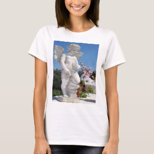 Angel-Statue in Gelb T-Shirt