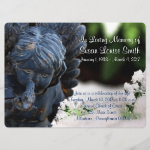 Angel Statue Memorial Service Ankündigung