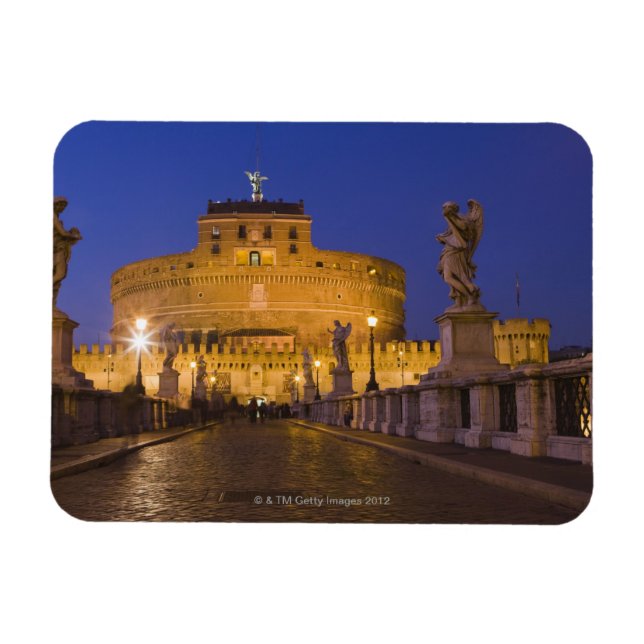 Angel Statuen auf der Ponte Sant'Angelo mit Magnet (Horizontal)