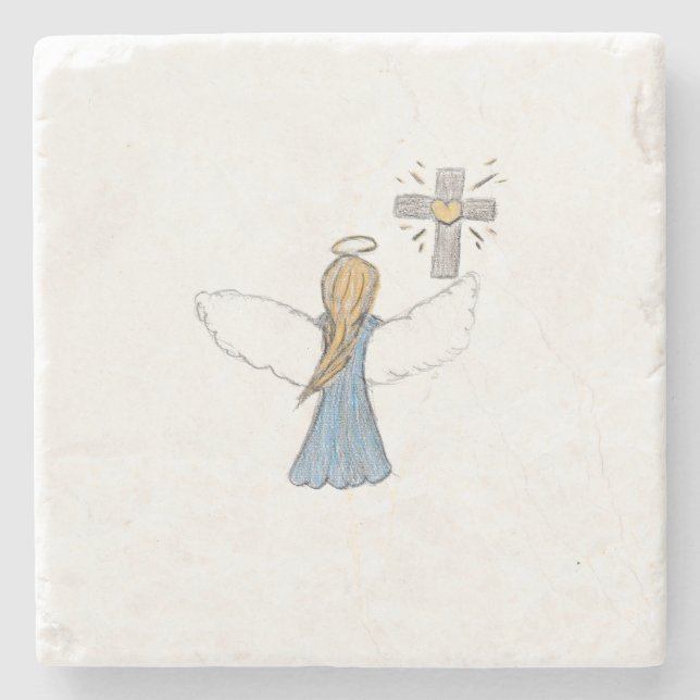 Angel Steinuntersetzer (Vorderseite)