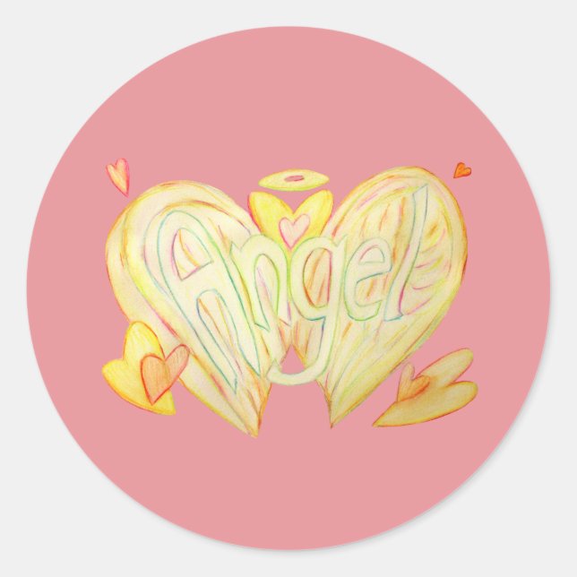Angel Sticker für inspirierende Word-Art (Vorderseite)