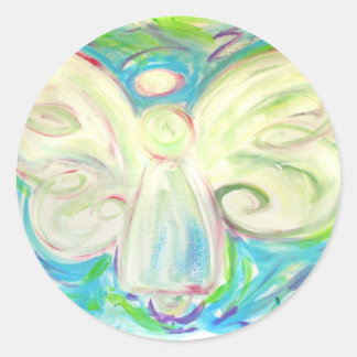Angel-Sticker Runder Aufkleber