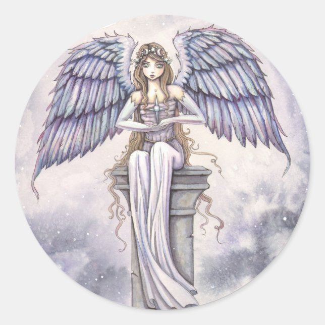 Angel Stickers von Molly Harrison Fantasy Art (Vorderseite)