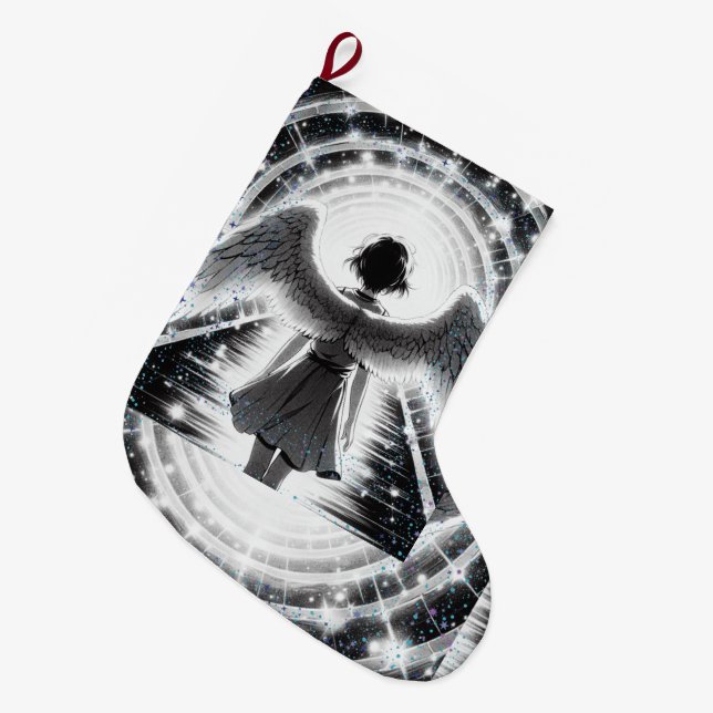 ANGEL STRUMPF STYLEDBYTRREAL GROßER WEIHNACHTSSTRUMPF (Vorderansicht (hängend))