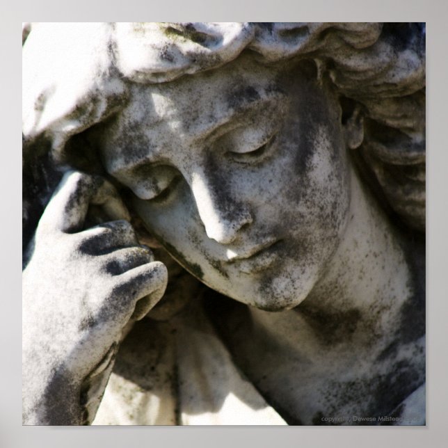 Angel Thinking Leinwand Poster (Vorne)