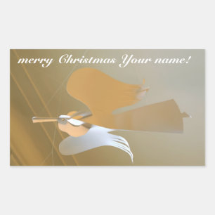 Angel-Trompeten Rechteckiger Aufkleber