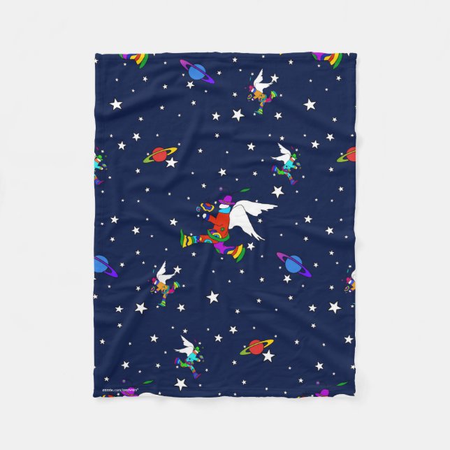 Angel Typs Starry Midnight Fleece Blanket (Vorderseite)