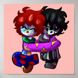 Angel und Aiden-Umarmung Poster