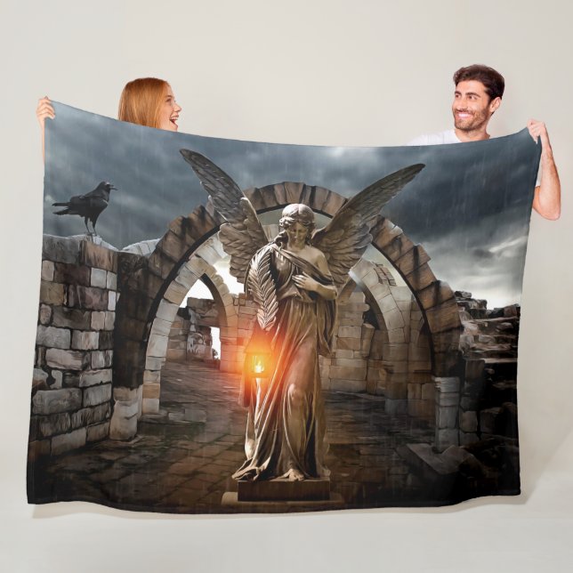 ANGEL und CROW Fleecedecke (Beispiel)