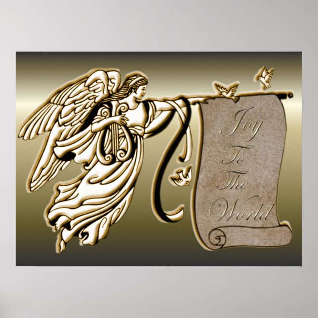 Angel und Freude an der Rolle der Welt Poster (Vorne)