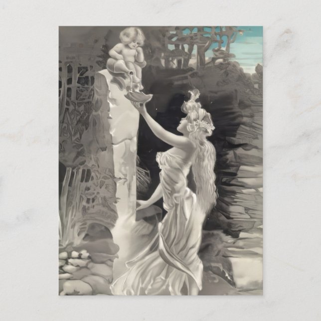 Angel und Goddess Valentine Postkarte (Vorderseite)