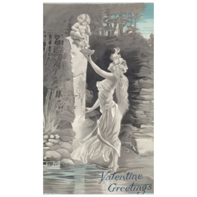 Angel und Goddess Valentine Tischdecke (Vorderseite)