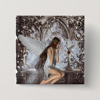 Angel und ihre Taube Button