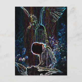 Angel und Jesus Postkarte