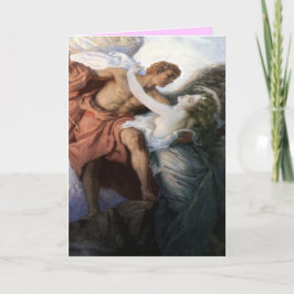 Angel- und Liebe-Angebotskarte Feiertagskarte