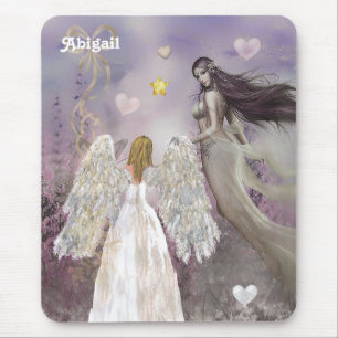 Angel und Mauve Fairy Mouse Pad gestrichen Mousepad