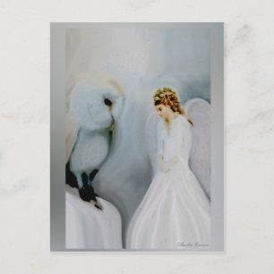 Angel und Schüssel Postkarte