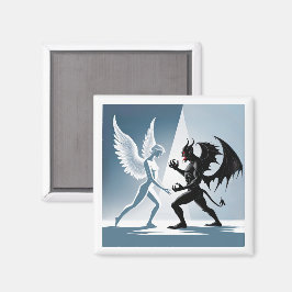 Angel und Teufel Magnet