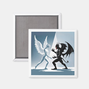 Angel und Teufel Magnet