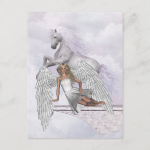 Angel Unicorn Magische Schönheit Postkarte