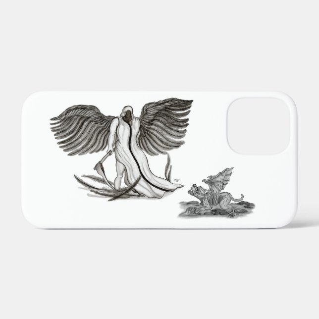 Angel Uriel Case-Mate iPhone Hülle (Rückseite (Horizontal))
