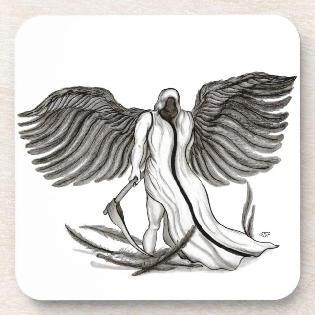 Angel Uriel Getränkeuntersetzer (Vorderseite)