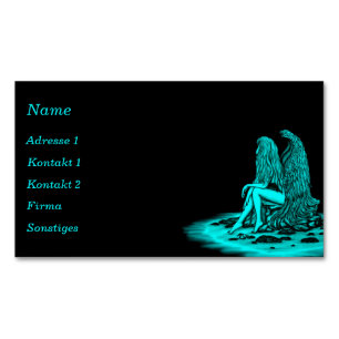 Angel, verloren in bedachten Visitenkarten Magnetische Visitenkarte