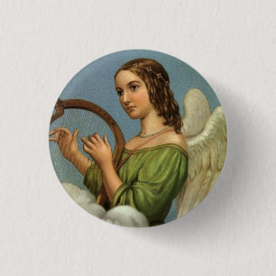 Angel Vintag Button