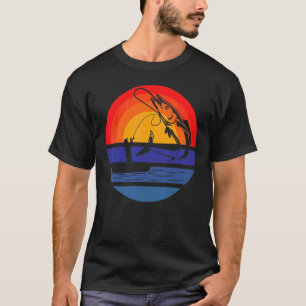 Angel Vintage Fischerei Fischler Retro Fishi T-Shirt