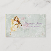 Angel Violine auf Vintagem Papier Hintergrund