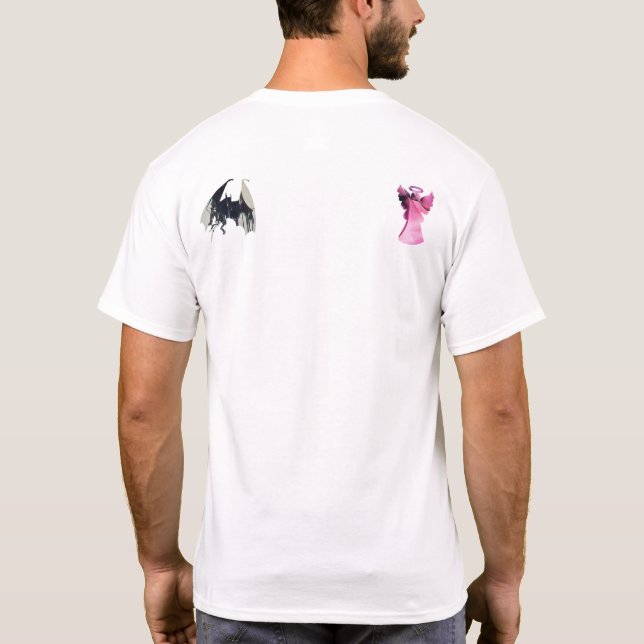 ANGEL vs. DEVIL Entscheidungen Entscheidungen gut  T-Shirt (Rückseite)