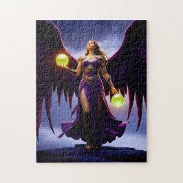 Angel Warrior mit den leuchtenden Orbs Puzzle