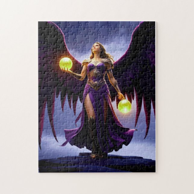 Angel Warrior mit den leuchtenden Orbs Puzzle (Vertikal)