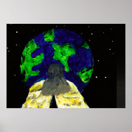 Angel watching over me (Semi-Gloss) print Poster