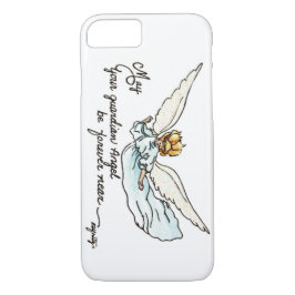 Angel Watercolor strahlend in der Nähe und beobach Case-Mate iPhone Hülle