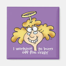 Angel Weight Loss, Diet and Fitness Funny Purple