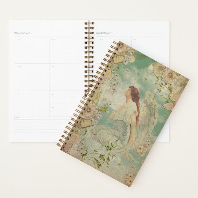 Angel White Blume Blue Sky Planer (Anzeige)