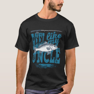 Angel wie mein Onkel Lustiger Angel-Shirt für Nich T-Shirt