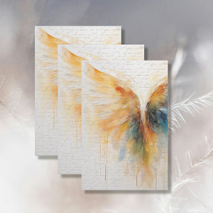 Angel Wing Elegant Ethereal Abstrakter Impressioni Seidenpapier