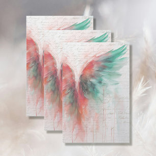 Angel Wing Ethereal Abstrakter Impressionismus Pin Seidenpapier