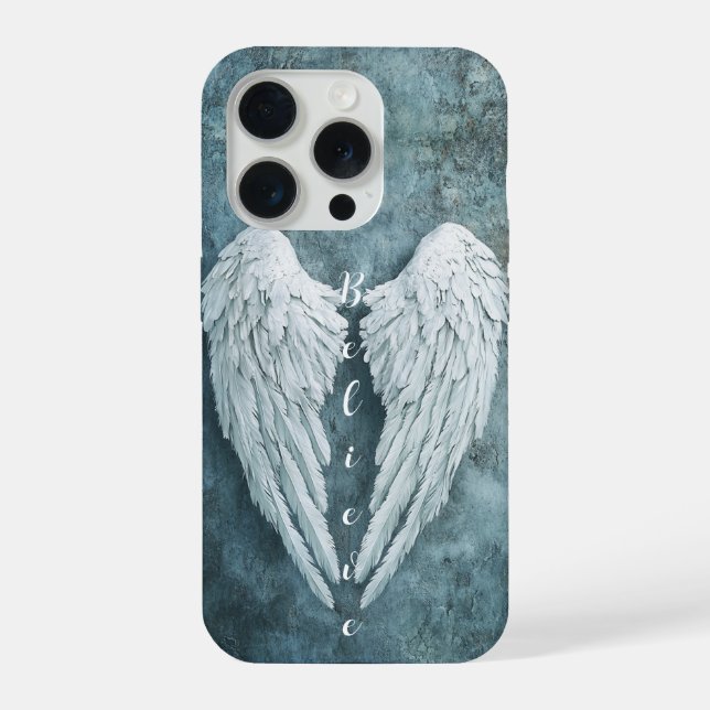 Angel Wing Phone Case, Glauben iPhone Hülle (Rückseite)