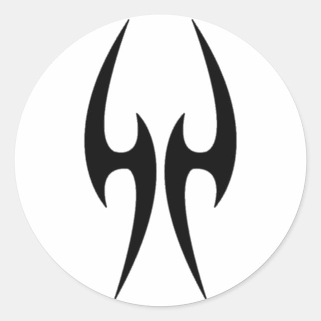 Angel Wing Runder Aufkleber (Vorderseite)