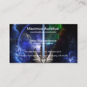 Angel Wing Sword Arkledious Space Business Card Visitenkarte