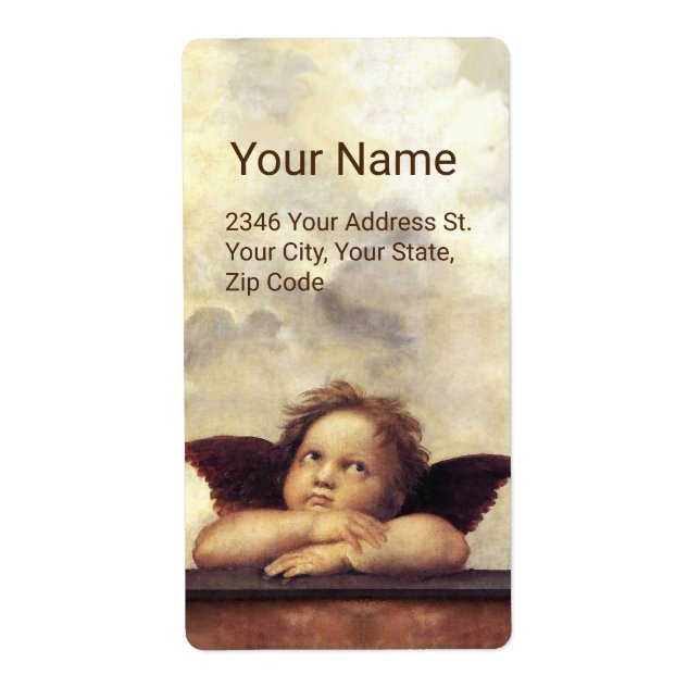 ANGEL / Winged Cherub and Clouds ,Raffaello Sanzio (Vorne)